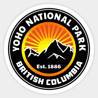 Yoho National Park British Columbia Canada Rocky Mountains Rockies Sticker